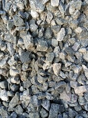 Crushed stones for building construction