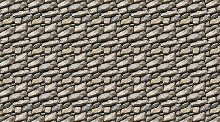 abstract background seamless stone wall pattern.  AI generated image.