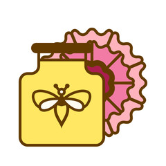 Honey jar and Carnation