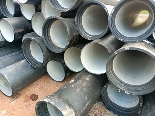 A black colored pipe used for irrigation