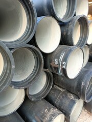 A black colored pipe used for irrigation