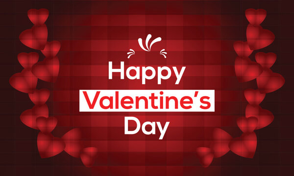 Happy Valentine's Day Greetings Card Vector