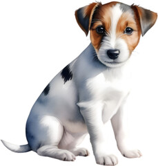 a cute Jack Russell Terrier. 