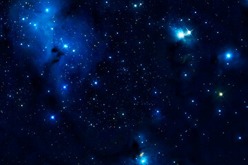 Blue Galaxy. Elements of this image furnished by NASA