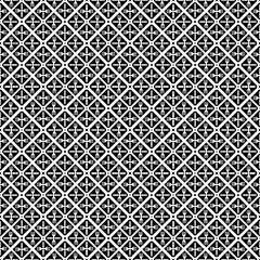 Black and white seamless abstract pattern. Background and backdrop. Grayscale ornamental design. Mosaic ornaments. Vector graphic illustration. EPS10.