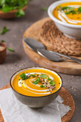 Creamy pumpkin soup