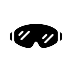 eyeglasses glyph icon