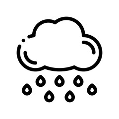 raining line icon