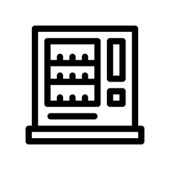 vending machine line icon