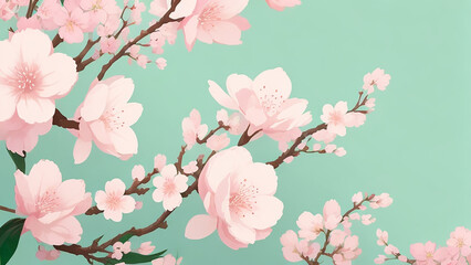 Mint Green to Cherry Blossom Pink