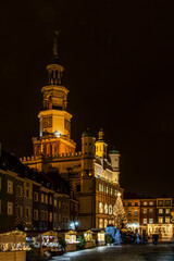 Poznań nocą - Pewnego razu przed świętami. © Andrzej