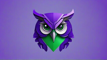 Obraz premium Modern Twist Robotic Owl:
