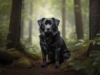 Obraz premium black labrador retriever