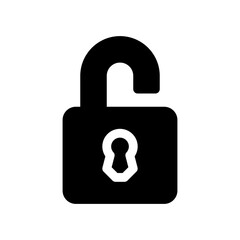 padlock glyph icon