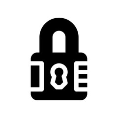 padlock glyph icon