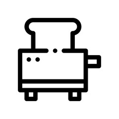 toaster line icon