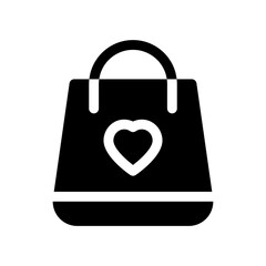 bag glyph icon