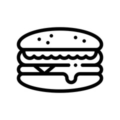 sandwich line icon