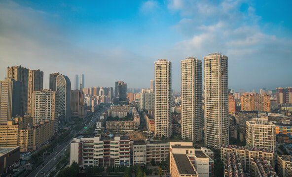 View of Kunming cityscape, known as Yunnan-Fu, is the capital and largest city of Yunnan province, China.