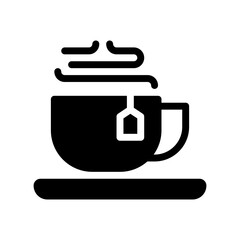 tea glyph icon