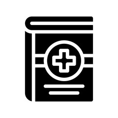 Fototapeta premium book glyph icon