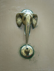 Intricate Elephant Door Knocker