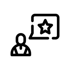 customer satisfaction line icon