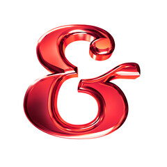 Red symbol with bevel