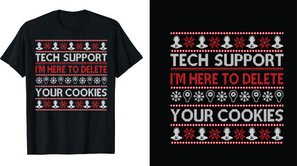 Christmas t-shirt, Merry Christmas t-shirt, Funny Christmas t-shirt, ready for print fashion Santa Claus cards Christmas Tree Vector Template