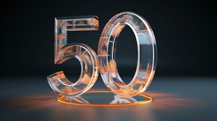 3d render of  50