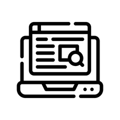 search data line icon