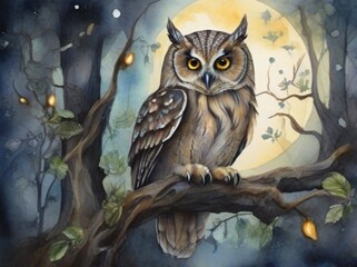 owl on tree