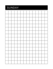 Modern Weekly planner page. Notebook pages for notes and goals. planner page template. Modern Business organizer.