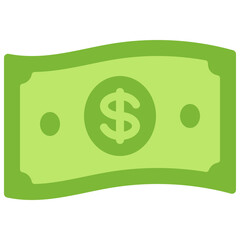 Wavy Cash Note Icon