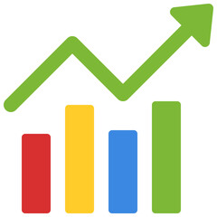 Increase Bar Chart Icon