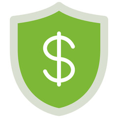 Money Protection Shield Icon