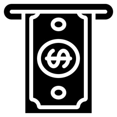 Cash Note Withdrawal Icon