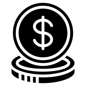 Dollar Money Coins Icon