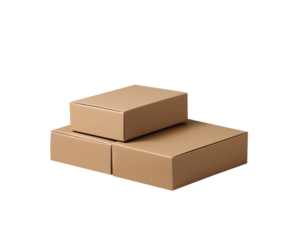 cardboard boxes isolated on a transparent background. png file