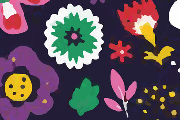 Watercolor, Various Flowers, Marine Life, Beautiful Wedding Illustration