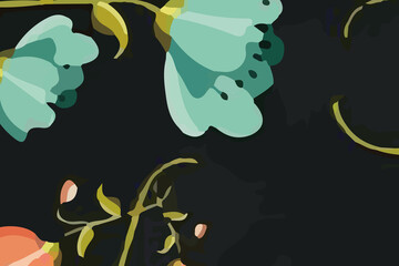 Watercolor, Various Flowers, Marine Life, Beautiful Wedding Illustration