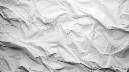 Obraz premium Crumpled white paper texture pattern. Rough grunge old blank. White clean crumpled paper background. Crumpled empty paper template for posters and banners.