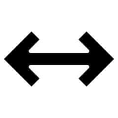 Sharp Thick Double Arrow Icon