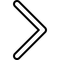 Thin Round Right Arrow Icon