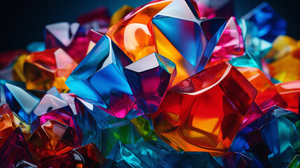 background of colorful ribbons