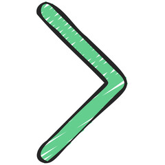 Thin Round Right Arrow Icon