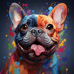 Assorted Dog PNG in Color Splash