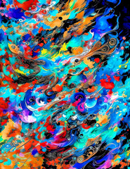 Swirl, abstract art