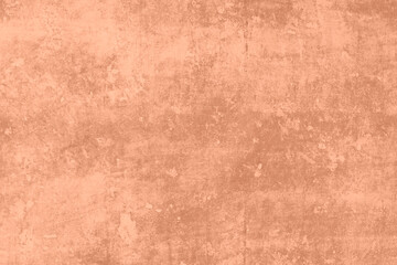 Peach Fuzz toned colour grunge decorative wall background. Art rough stylized texture banner trendy color 2024. Grunge Peach Fuzz color texture