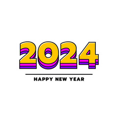 Happy new year 2024 greeting for celebration